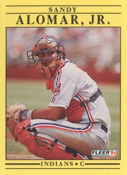 #359 Sandy Alomar Jr. - Cleveland Indians - 1991 Fleer Baseball