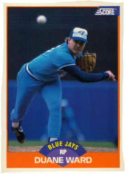 #359 Duane Ward - Toronto Blue Jays - 1989 Score Baseball