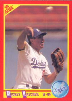 #359 Mickey Hatcher - Los Angeles Dodgers - 1990 Score Baseball