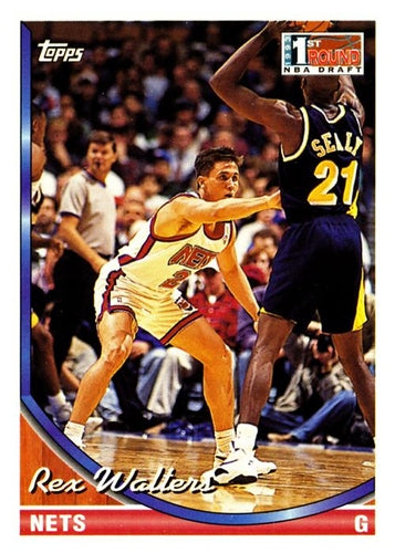 #359 Rex Walters - New Jersey Nets - 1993-94 Topps Basketball