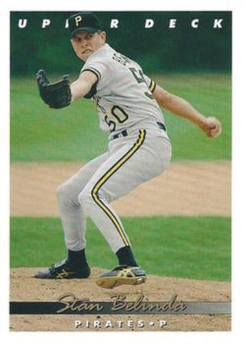 #359 Stan Belinda - Pittsburgh Pirates - 1993 Upper Deck Baseball