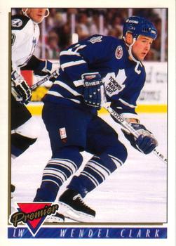 #359 Wendel Clark - Toronto Maple Leafs - 1993-94 O-Pee-Chee Premier Hockey