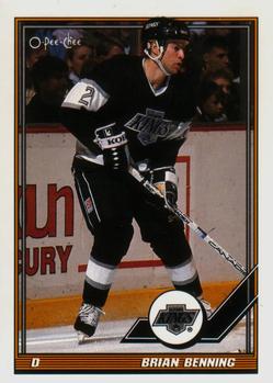 #359 Brian Benning - Los Angeles Kings - 1991-92 O-Pee-Chee Hockey