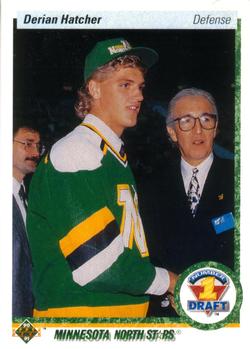 #359 Derian Hatcher - Minnesota North Stars - 1990-91 Upper Deck Hockey