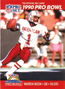 #359 Warren Moon - Houston Oilers - 1990 Pro Set Football