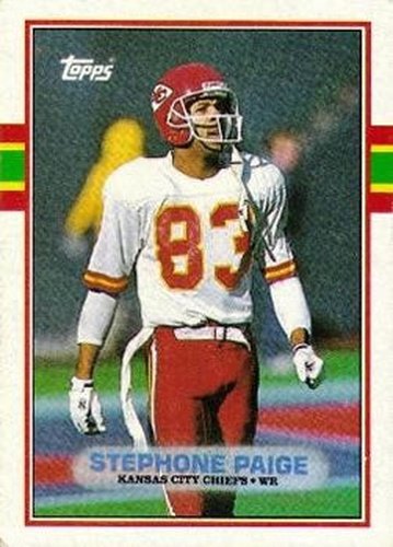 #359 Stephone Paige - Kansas City Chiefs - 1989 Topps Football