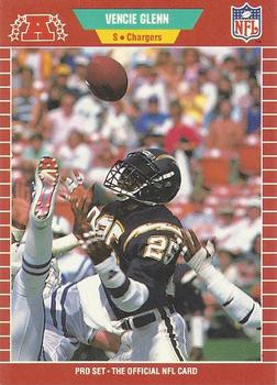 #359 Vencie Glenn - San Diego Chargers - 1989 Pro Set Football