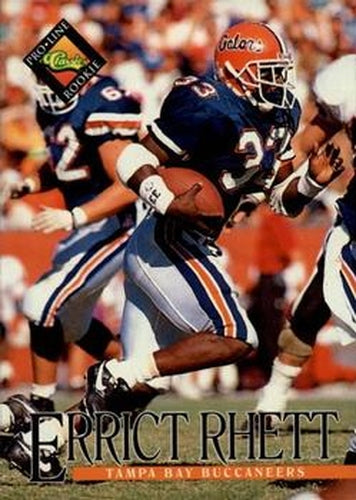 #359 Errict Rhett - Tampa Bay Buccaneers - 1994 Pro Line Live Football