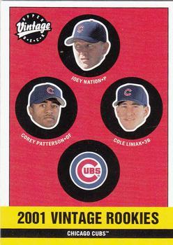 #359 Corey Patterson / Joey Nation / Cole Liniak - Chicago Cubs - 2001 Upper Deck Vintage Baseball