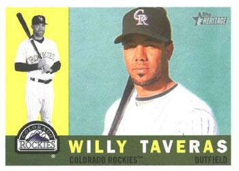 #359 Willy Taveras - Colorado Rockies - 2009 Topps Heritage Baseball