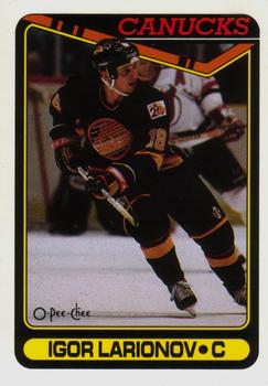#359 Igor Larionov - Vancouver Canucks - 1990-91 O-Pee-Chee Hockey