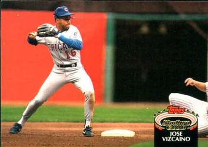 #359 Jose Vizcaino - Chicago Cubs - 1992 Stadium Club Baseball