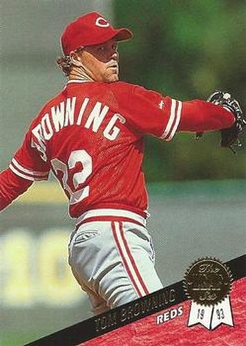 #359 Tom Browning - Cincinnati Reds - 1993 Leaf Baseball