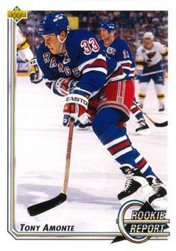 #359 Tony Amonte - New York Rangers - 1992-93 Upper Deck Hockey