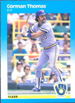 #359 Gorman Thomas - Milwaukee Brewers - 1987 Fleer Baseball