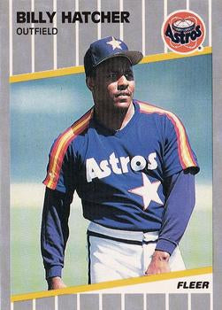 #359 Billy Hatcher - Houston Astros - 1989 Fleer Baseball