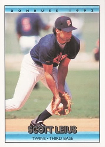 #359 Scott Leius - Minnesota Twins - 1992 Donruss Baseball