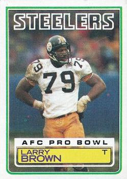 #359 Larry Brown - Pittsburgh Steelers - 1983 Topps Football