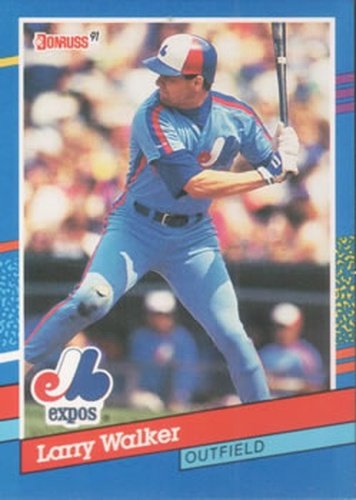 #359 Larry Walker - Montreal Expos - 1991 Donruss Baseball