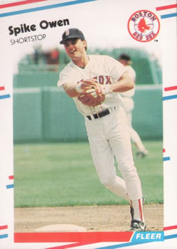 #359 Spike Owen - Boston Red Sox - 1988 Fleer Baseball