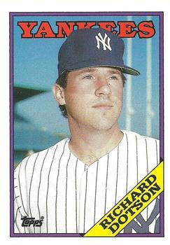 #35T Richard Dotson - New York Yankees - 1988 Topps Traded Baseball