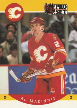 #35 Al MacInnis - Calgary Flames - 1990-91 Pro Set Hockey