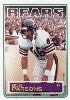 #35 Bob Parsons - Chicago Bears - 1983 Topps Football