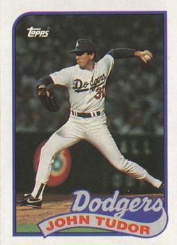 #35 John Tudor - Los Angeles Dodgers - 1989 Topps Baseball