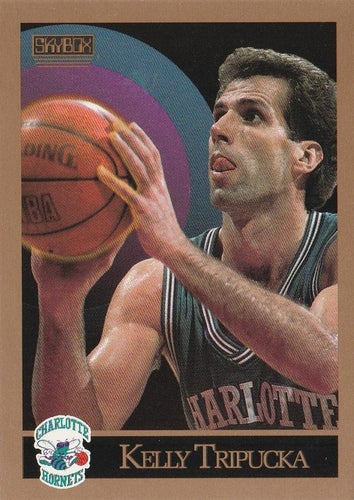 #35 Kelly Tripucka - Charlotte Hornets - 1990-91 SkyBox Basketball