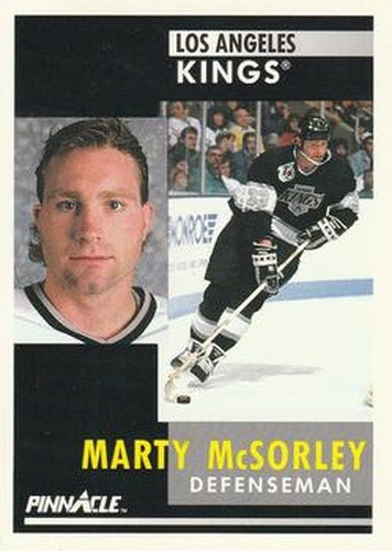 #35 Marty McSorley - Los Angeles Kings - 1991-92 Pinnacle Hockey