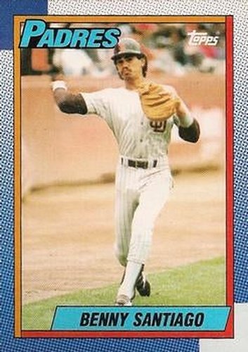 #35 Benny Santiago - San Diego Padres - 1990 Topps Baseball