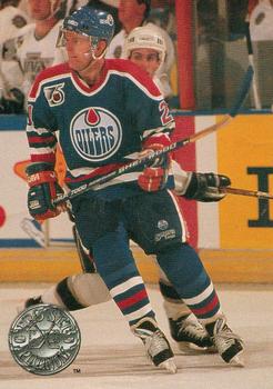#35 Vincent Damphousse - Edmonton Oilers - 1991-92 Pro Set Platinum Hockey