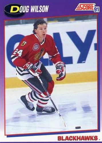 #35 Doug Wilson - Chicago Blackhawks - 1991-92 Score American Hockey