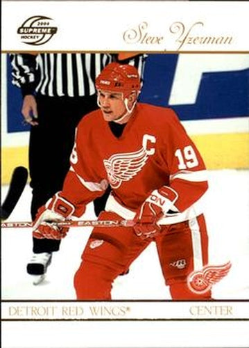 #35 Steve Yzerman - Detroit Red Wings - 2003-04 Pacific Supreme Hockey