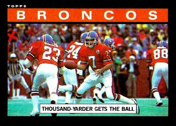 #235 Broncos Team Leaders - Denver Broncos - 1985 Topps Football