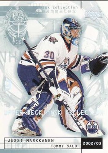 #35 Jussi Markkanen / Tommy Salo - Edmonton Oilers - 2002-03 Upper Deck Mask Collection Hockey