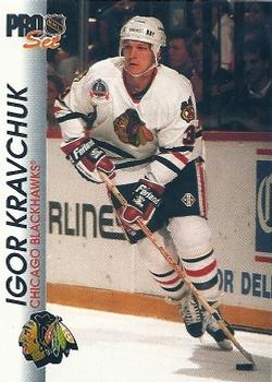 #35 Igor Kravchuk - Chicago Blackhawks - 1992-93 Pro Set Hockey
