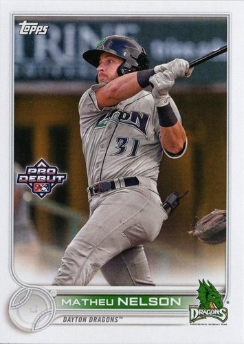 #PD-35 Matheu Nelson - Dayton Dragons - 2022 Topps Pro Debut Baseball