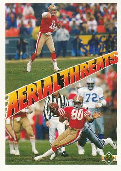 #35 Joe Montana / Jerry Rice - San Francisco 49ers - 1991 Upper Deck Football