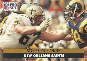 #235 Stan Brock - New Orleans Saints - 1991 Pro Set Football