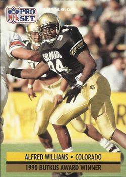 #35 Alfred Williams - Colorado Buffaloes - 1991 Pro Set Football