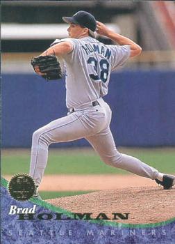 #35 Brad HolmanÊ - Seattle Mariners - 1994 Leaf Baseball