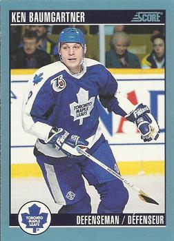 #35 Ken Baumgartner - Toronto Maple Leafs - 1992-93 Score Canadian Hockey
