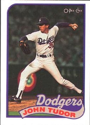 #35 John Tudor - Los Angeles Dodgers - 1989 O-Pee-Chee Baseball