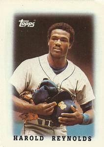 #35 Harold Reynolds - Seattle Mariners - 1988 Topps Major League Leaders Minis Baseball