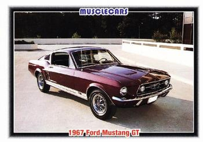 #35 1967 Ford Mustang GT - 1992 Collect-A-Card Muscle Cars