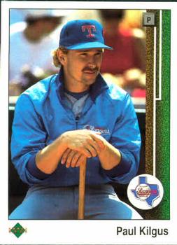 #335 Paul Kilgus - Texas Rangers - 1989 Upper Deck Baseball