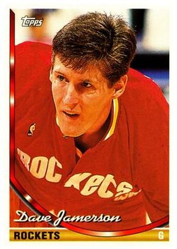 #35 Dave Jamerson - Houston Rockets - 1993-94 Topps Basketball