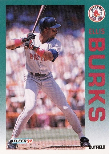 #35 Ellis Burks - Boston Red Sox - 1992 Fleer Baseball