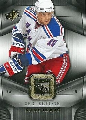 #35 Marian Gaborik - New York Rangers - 2011-12 SPx Hockey